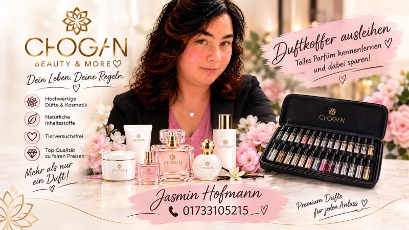 Jasmin Hofmann mit Chogan Produkte
